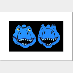 Smiley Monsters Posters and Art